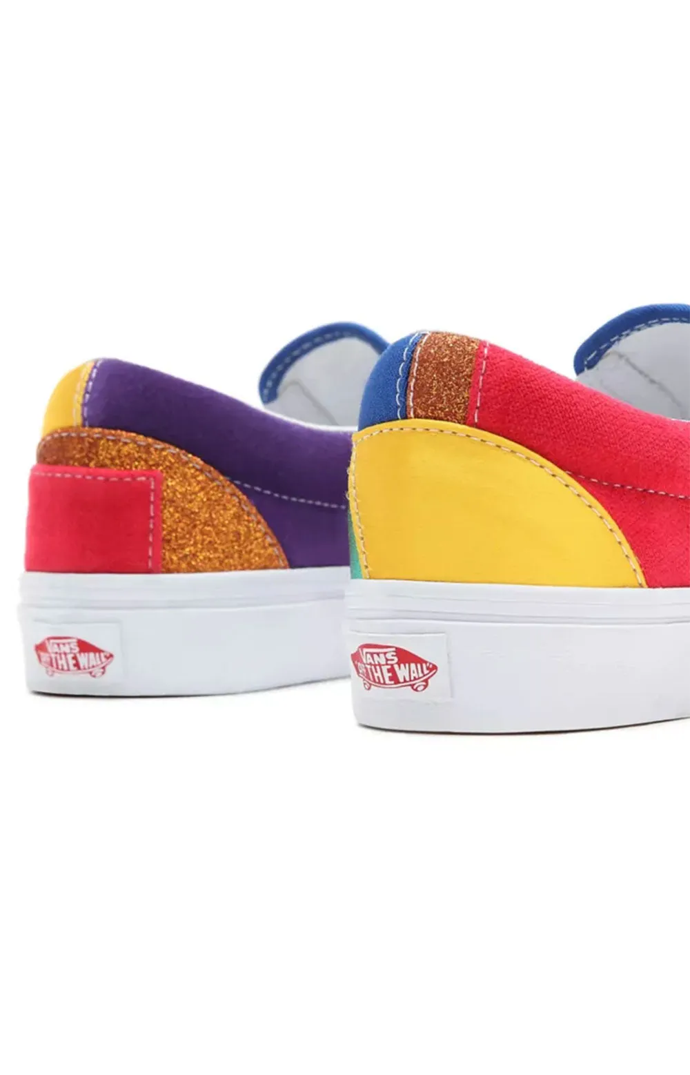 (3Tb44B) Pride Classic Slip On Shoes   Patchwork