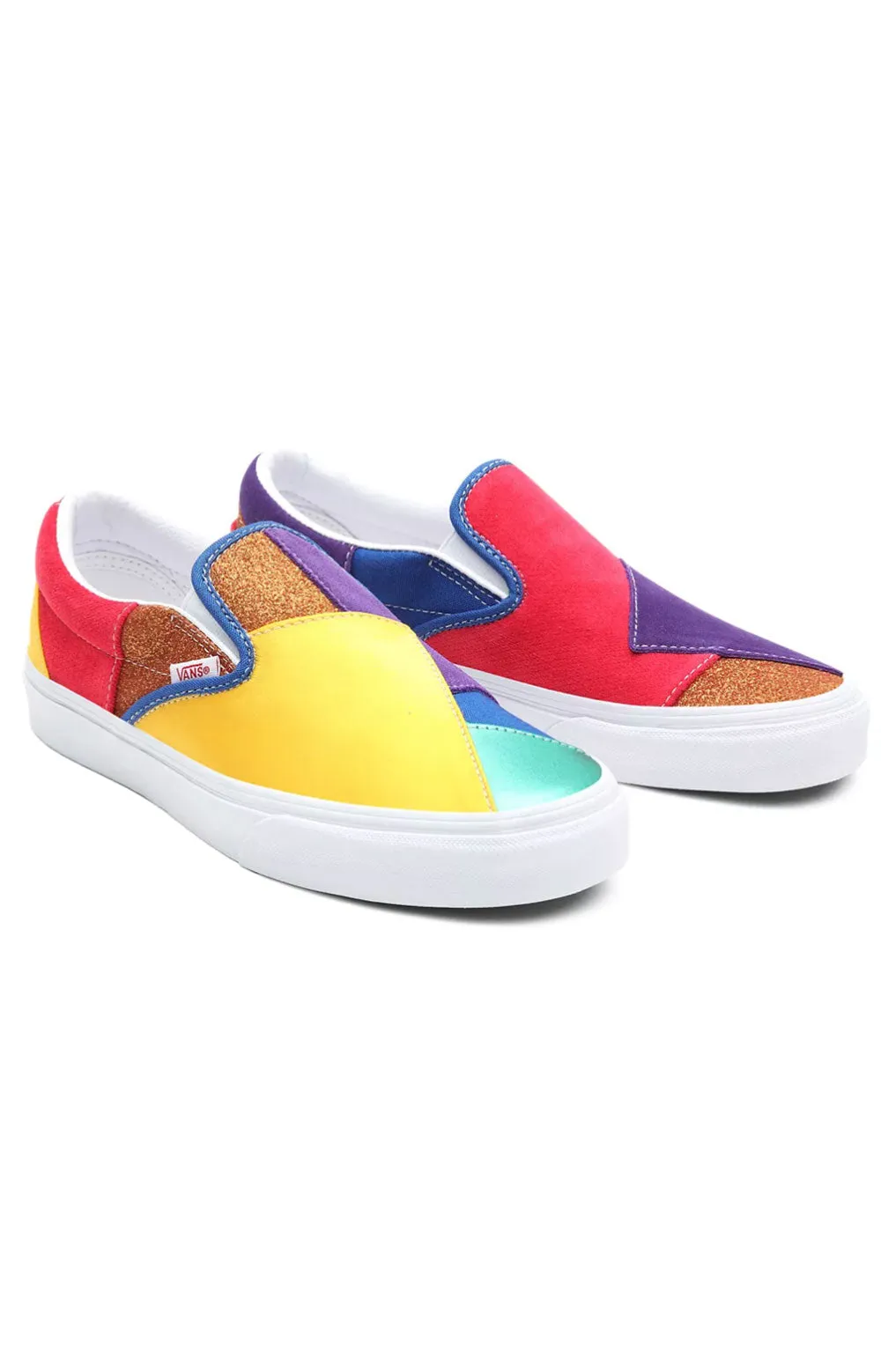 (3Tb44B) Pride Classic Slip On Shoes   Patchwork