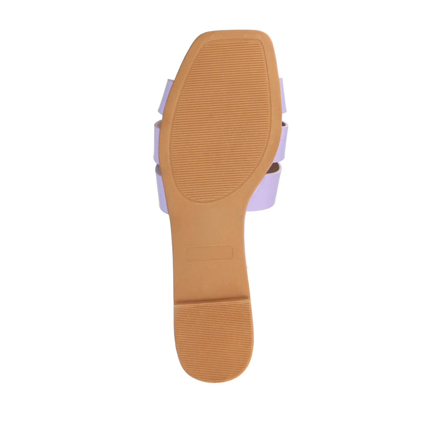 ARRINA SLIDE SANDALS IN STATEMENT PATENT