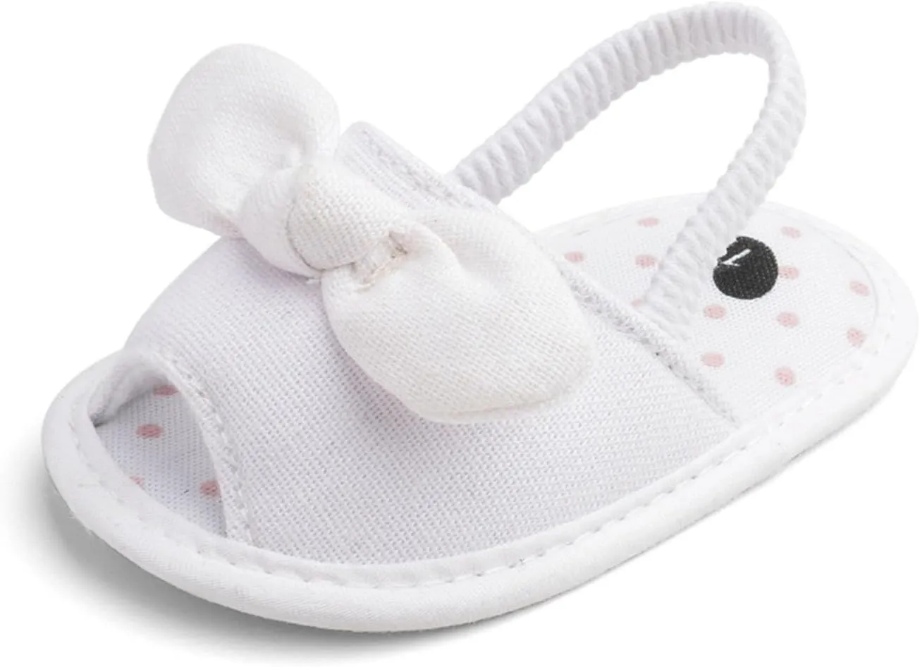 Baby Ballerina Sandals with Bowknot Infant Girls Summer Flat Platform First Walking Slipper Non-Slip Dress Shoes