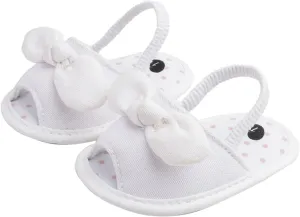 Baby Ballerina Sandals with Bowknot Infant Girls Summer Flat Platform First Walking Slipper Non-Slip Dress Shoes