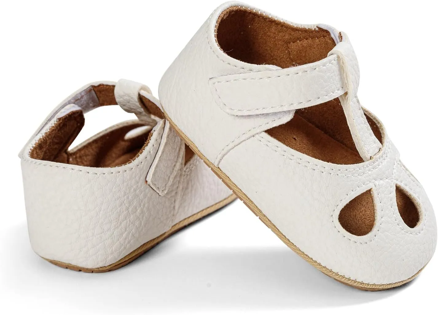 Baby Girls Mary Jane Flats Shoes Infant Hollowed Non-Slip Soft Sole Sandals Toddler First Walkers Outdoor Sneakers