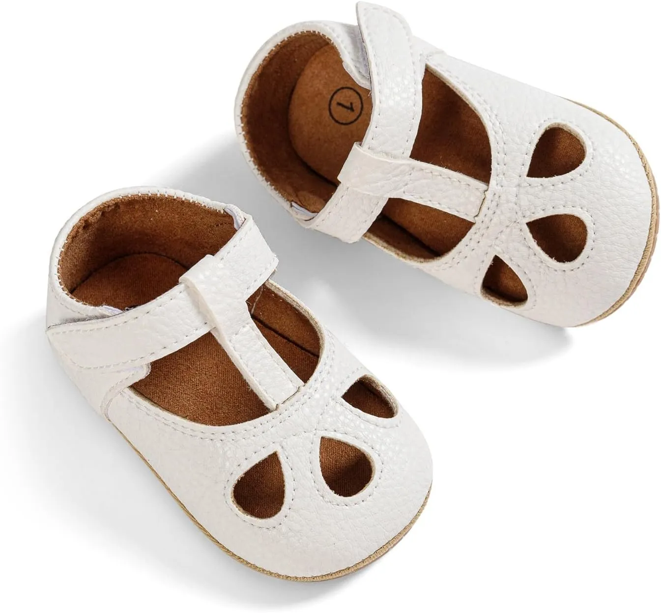 Baby Girls Mary Jane Flats Shoes Infant Hollowed Non-Slip Soft Sole Sandals Toddler First Walkers Outdoor Sneakers
