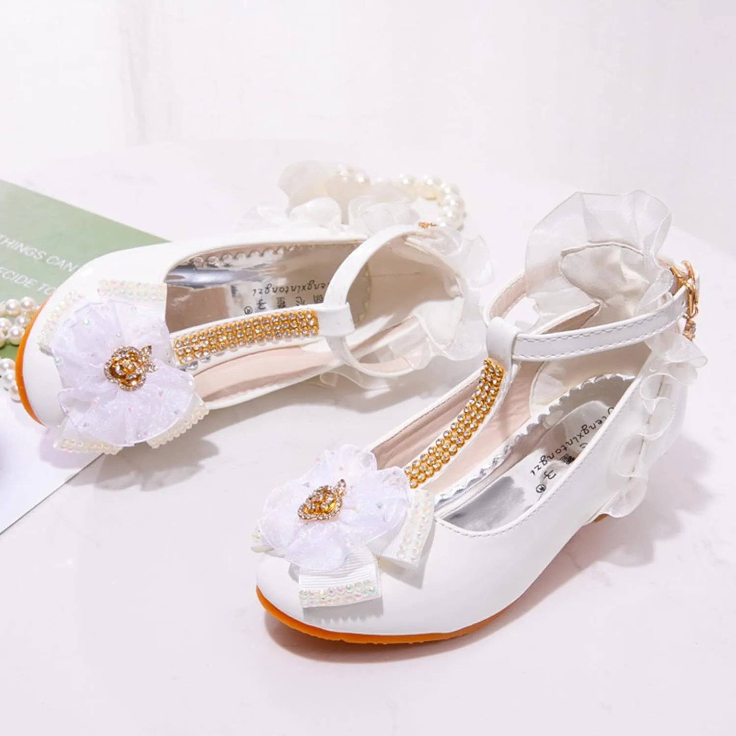 Baby Kids Princess Dress Children Shoes Princess Single Shoes Stage Fashion Shoes Girls Walk Show Lightweight Shoes