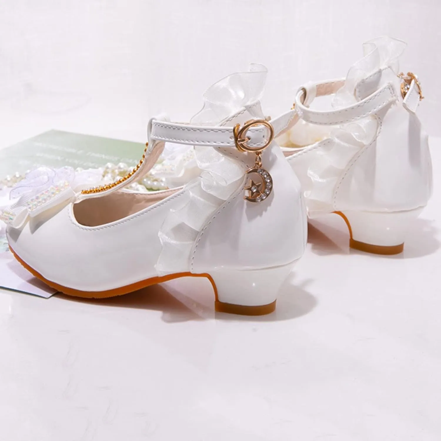 Baby Kids Princess Dress Children Shoes Princess Single Shoes Stage Fashion Shoes Girls Walk Show Lightweight Shoes
