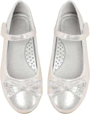 Baby Kids Princess Dress Kids Leather Shoes with Bow Non Slip Children Ballet Girl Student Shoes Leather Soft Closed Toe