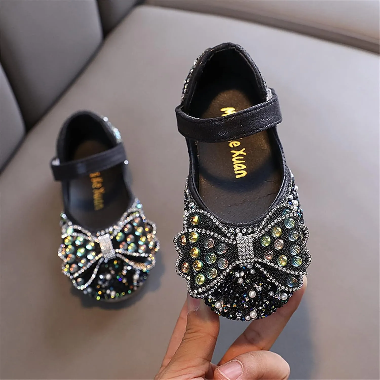 Baby Princess Dress Fashion Spring And Summer Children Dance Shoes Girls Performance Princess Buckles With Hook and Loop
