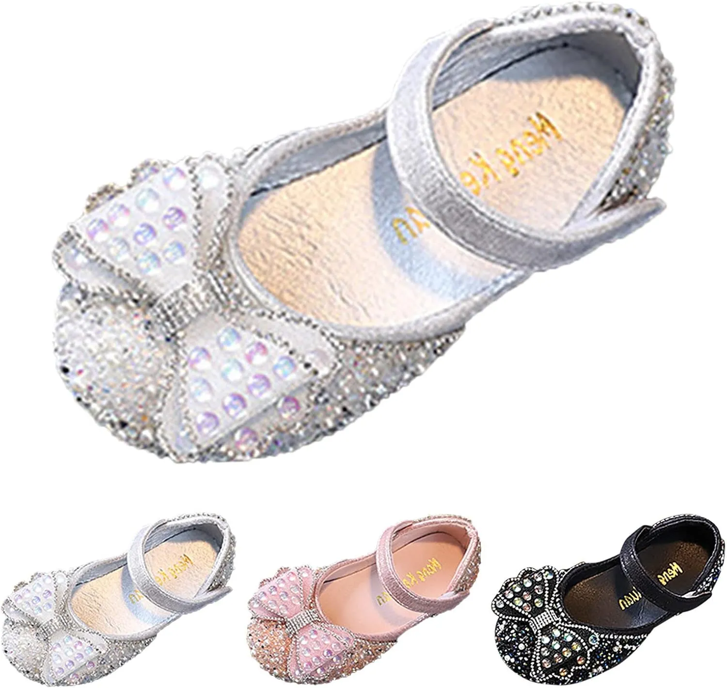 Baby Princess Dress Fashion Spring And Summer Children Dance Shoes Girls Performance Princess Buckles With Hook and Loop