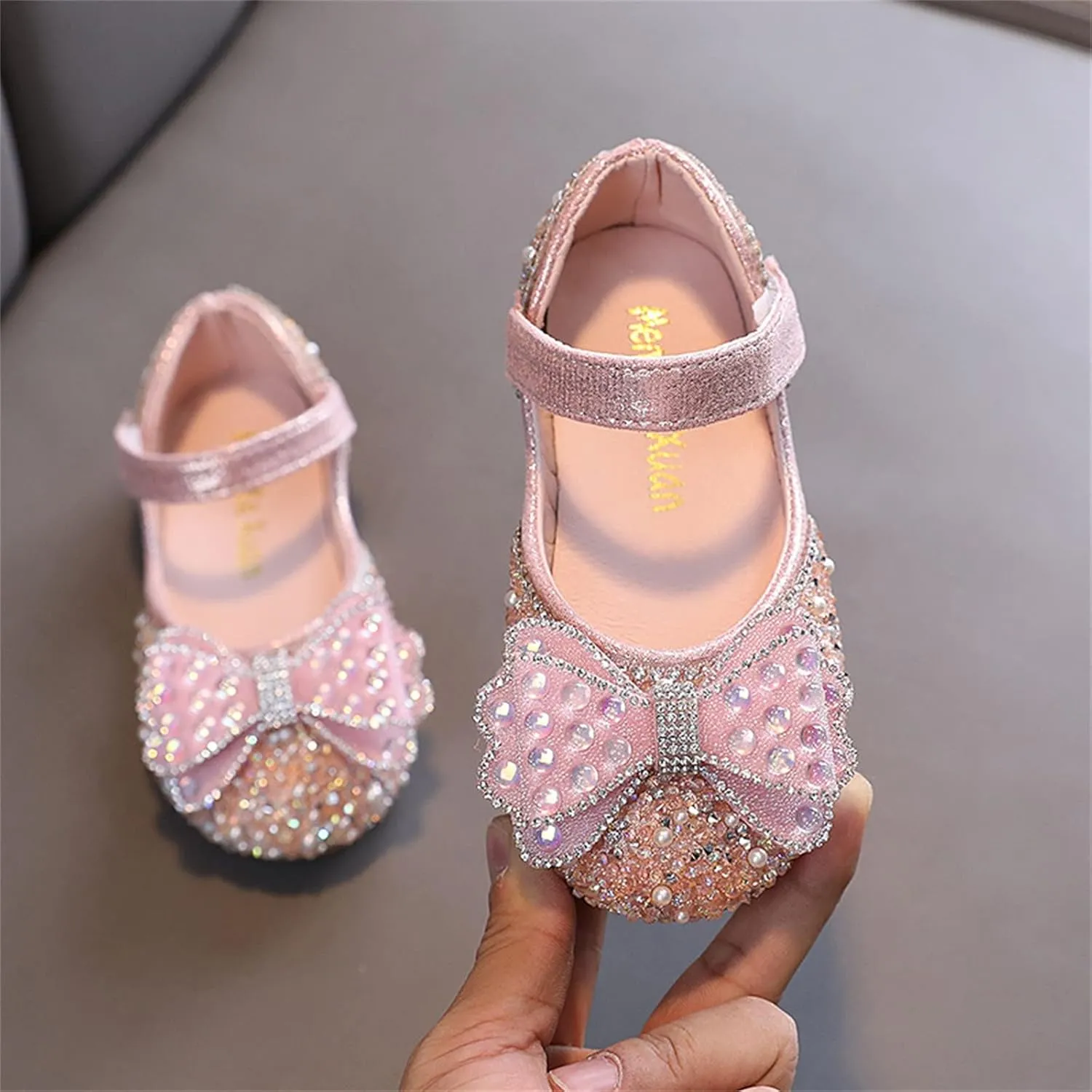 Baby Princess Dress Fashion Spring And Summer Children Dance Shoes Girls Performance Princess Buckles With Hook and Loop