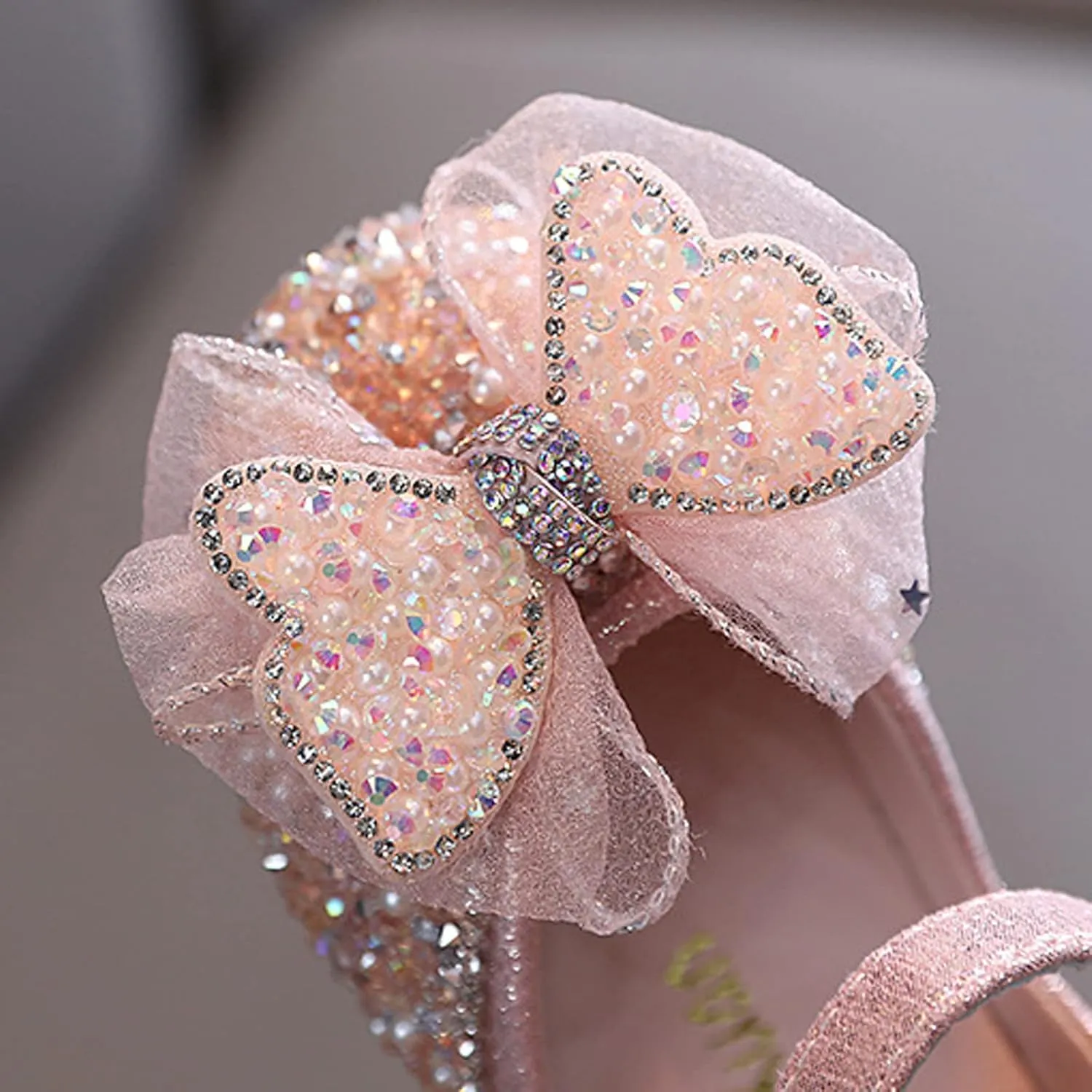 Baby Princess Dress Fashion Summer Girls Dance Shoes Princess Dress Performance Shoes Pearl Sequin Casual Dress Shoe