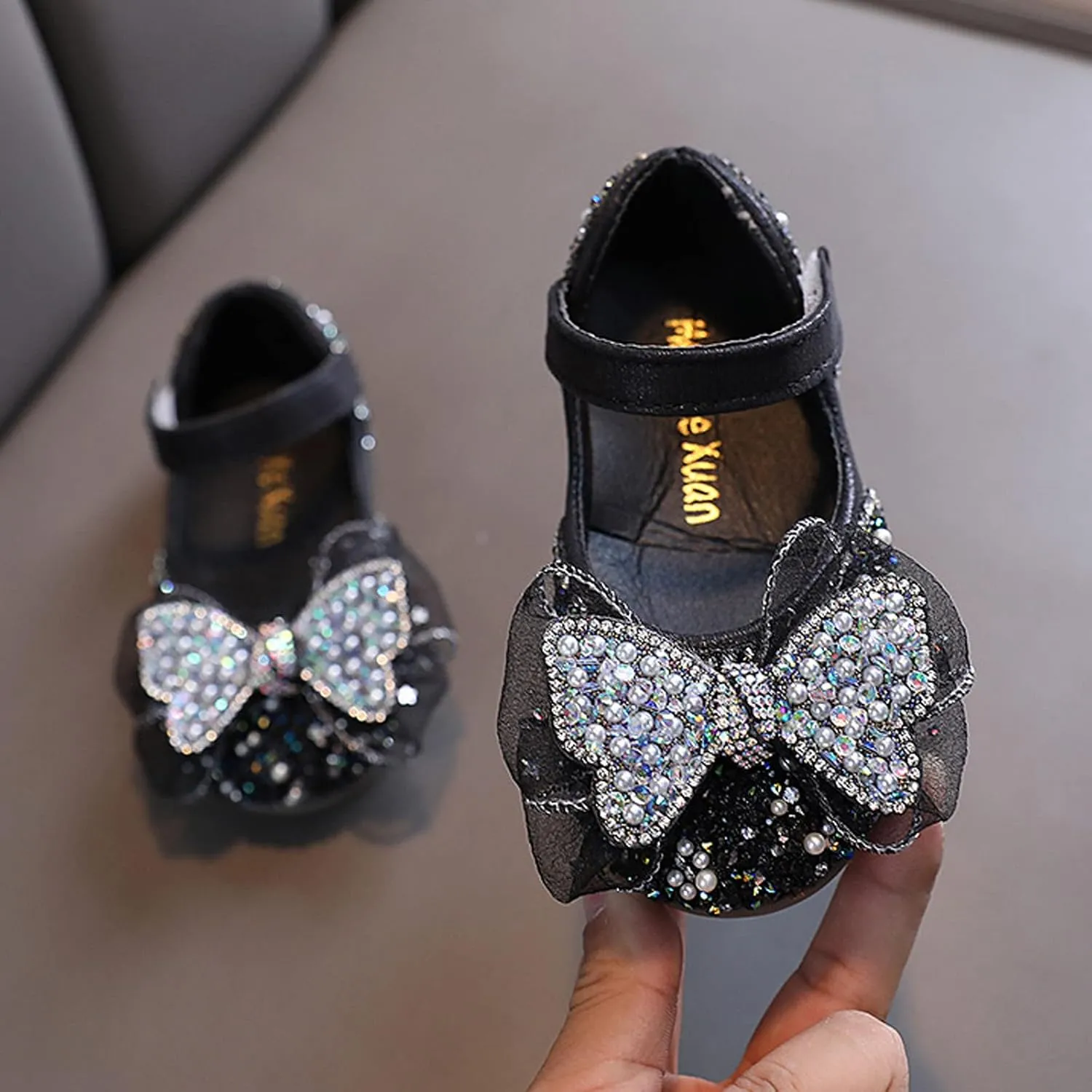Baby Princess Dress Fashion Summer Girls Dance Shoes Princess Dress Performance Shoes Pearl Sequin Casual Dress Shoe
