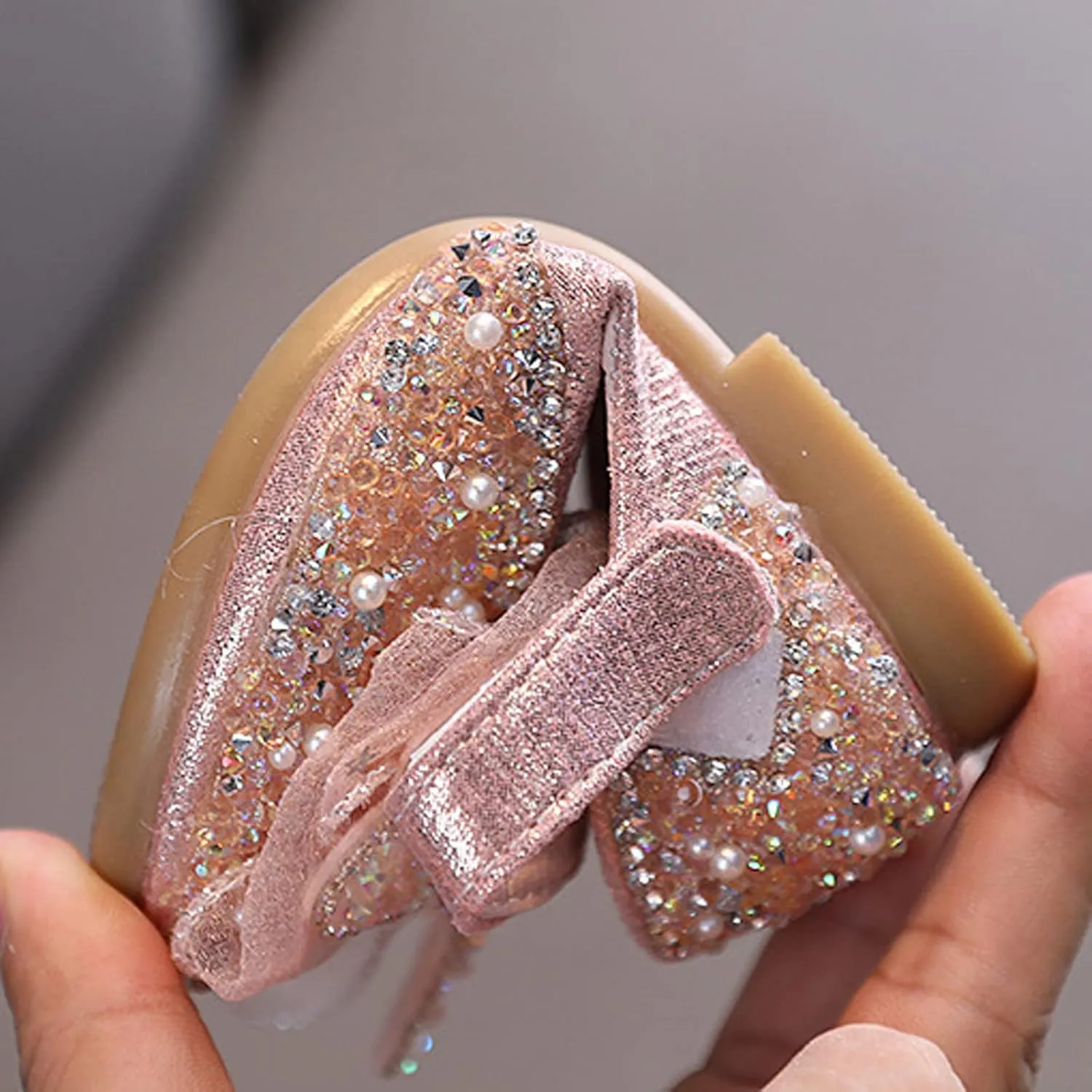 Baby Princess Dress Fashion Summer Girls Dance Shoes Princess Dress Performance Shoes Pearl Sequin Casual Dress Shoe