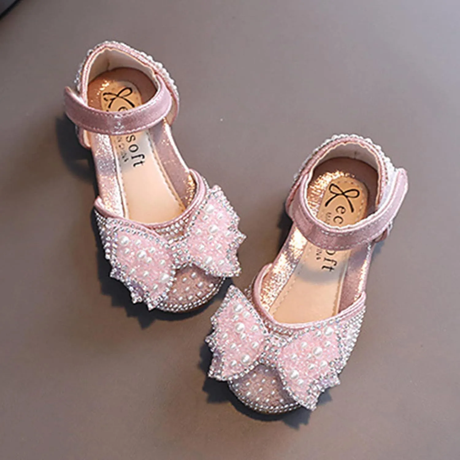 Baby Sandals Fashion Spring And Summer Children Dance Shoes Girls Dress Performance Princess Shoes Closed Toe Sandals