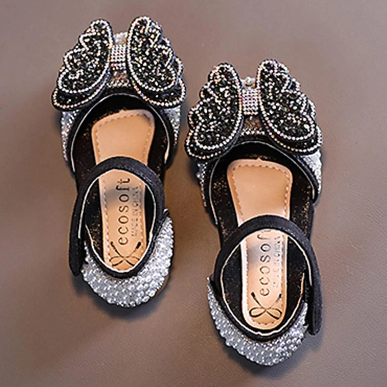 Baby Sandals Fashion Summer Girls Dance Shoes Princess Dress Performance Shoes Butterfly Toddler First Walking Shoes