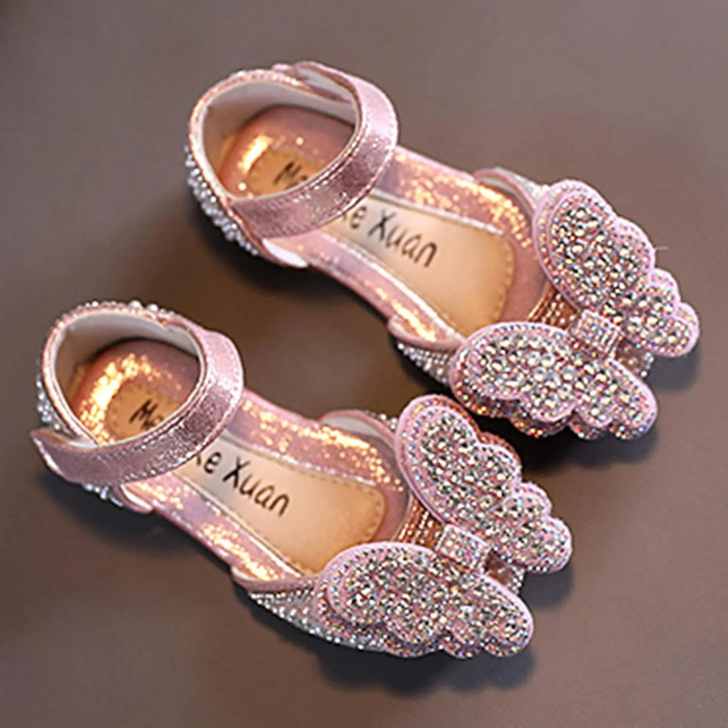 Baby Sandals Fashion Summer Girls Dance Shoes Princess Dress Performance Shoes Butterfly Toddler First Walking Shoes