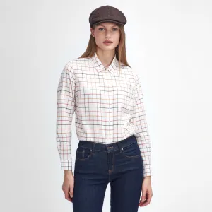 Barbour Triplebar Check Women's Shirt | Cloud - Spiced Pumpkin Check