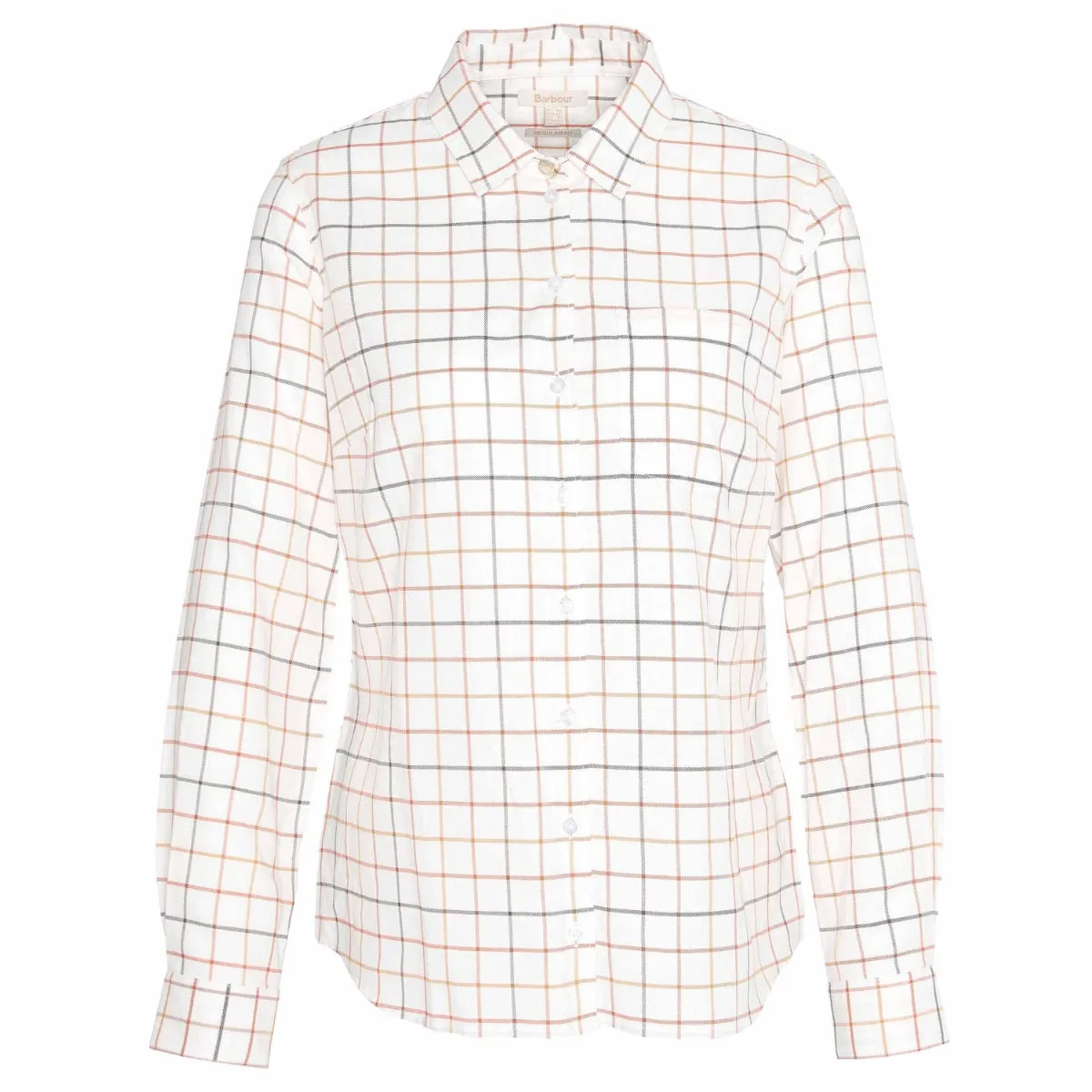 Barbour Triplebar Check Women's Shirt | Cloud - Spiced Pumpkin Check