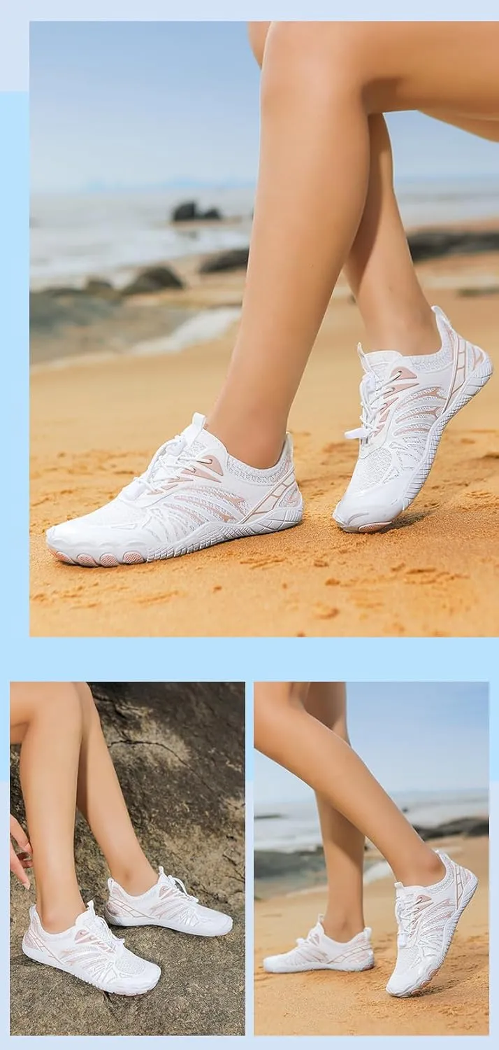 Barefoot Shoes for Women Minimalist Wide Toe Box Non-Slip Running Cross Training Breathable Mesh Lightweight Zero Drop Sole Quick Dry Walking Hiking Outdoor
