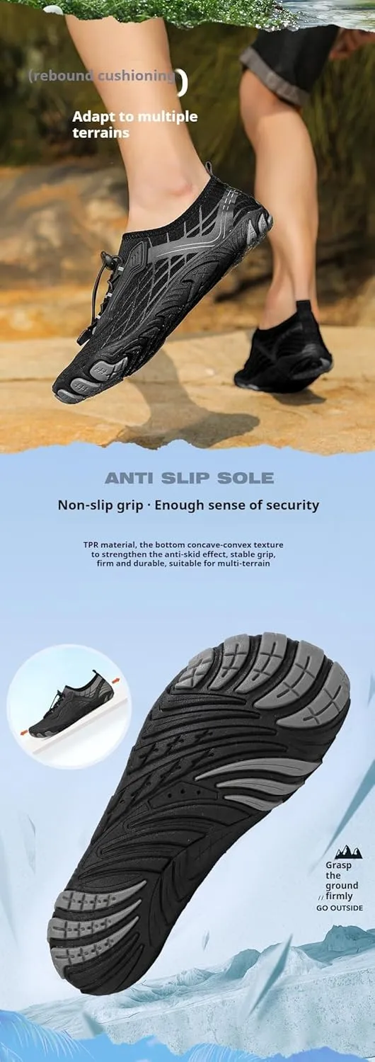 Barefoot Shoes Women Wide Toe Box Non Slip Hiking Walking Outdoor Beach Breathable Mesh Comfortable Lightweight Zero Drop Sole Minimalist Quick Dry Cross Trainer