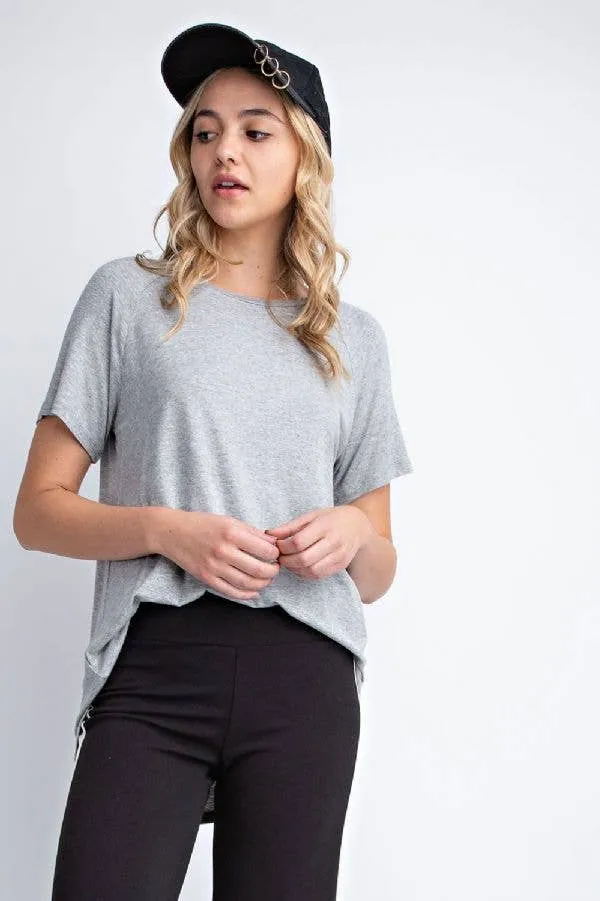 Basic Scoop-neck Tee