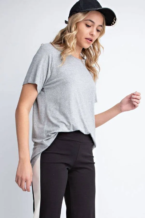Basic Scoop-neck Tee
