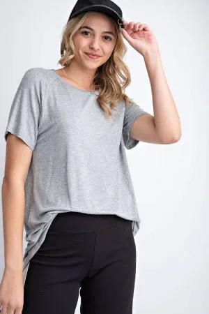 Basic Scoop-neck Tee