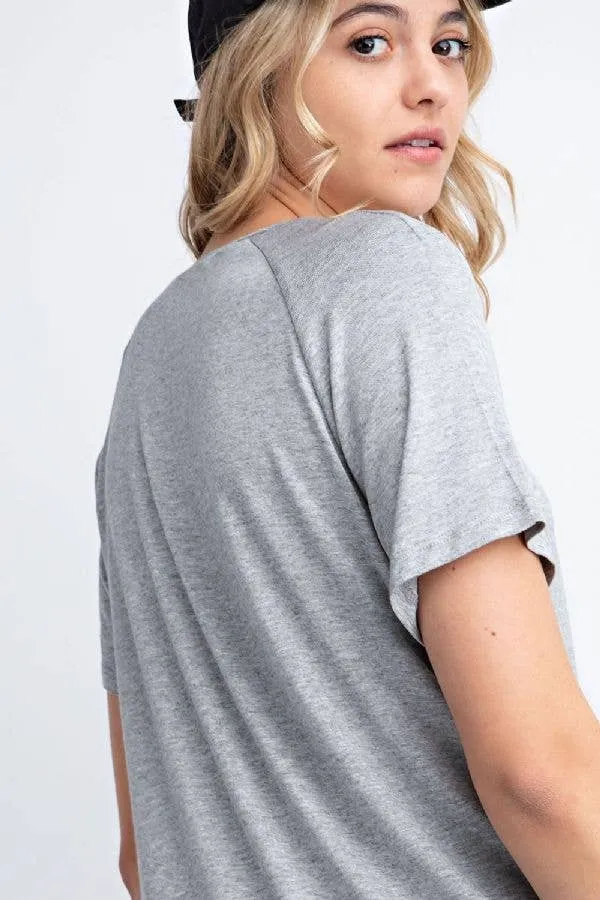 Basic Scoop-neck Tee