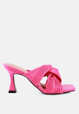 battle ex knot strap slide sandals