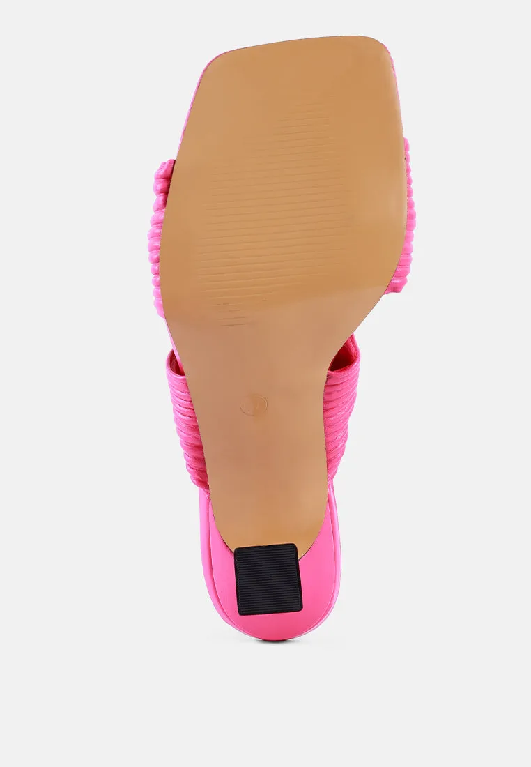 battle ex knot strap slide sandals