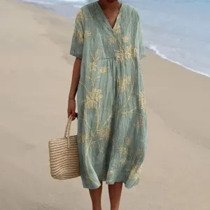 Bella | Dress with vibrant floral pattern