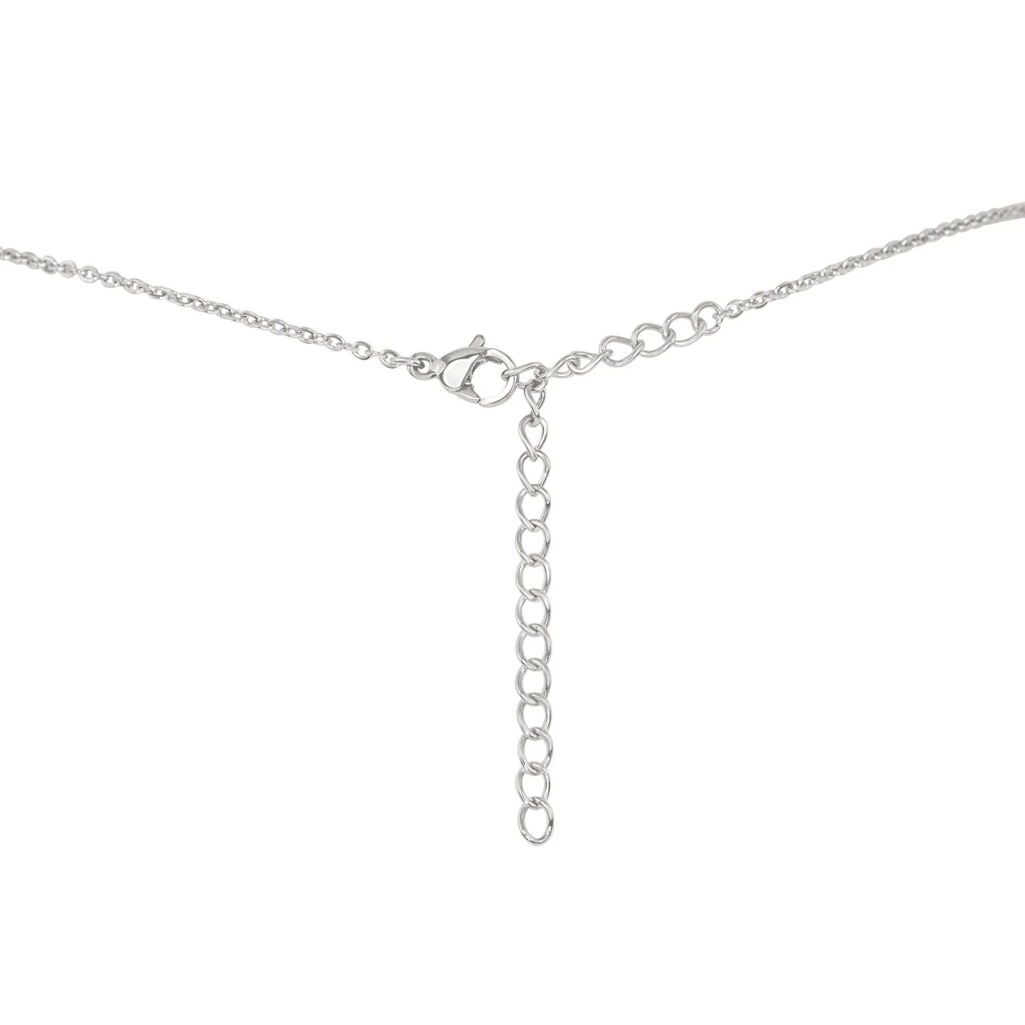 Black Tourmaline Mini Double Terminated Crystal Point Pendant Choker Necklace