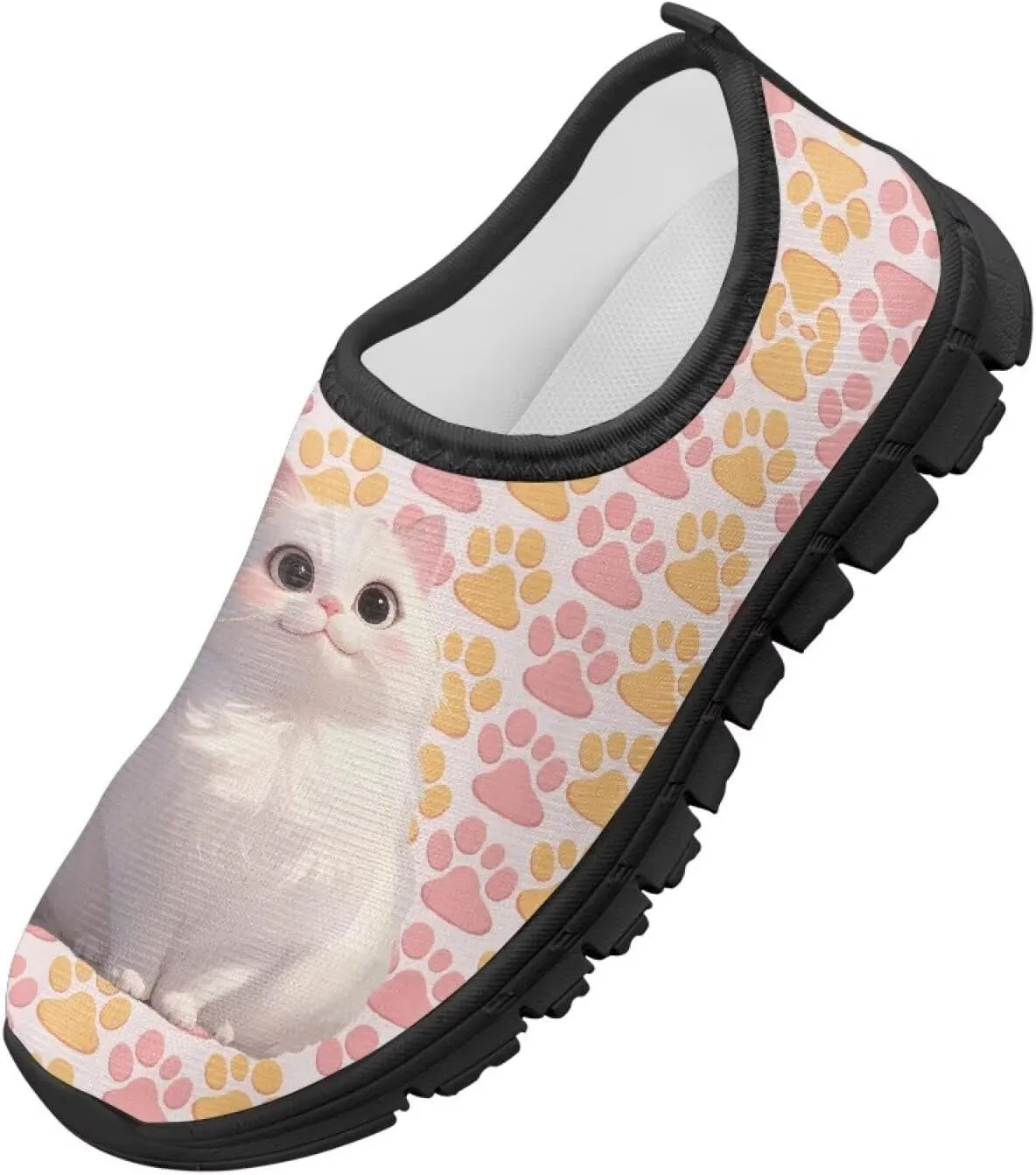 Boys Girls Slip Ons Flat Lightweight Sneakers Walking Casual Loafers Comfortable Art Painted Travel Outdoor Shoes for Big Kids US Size 11-15