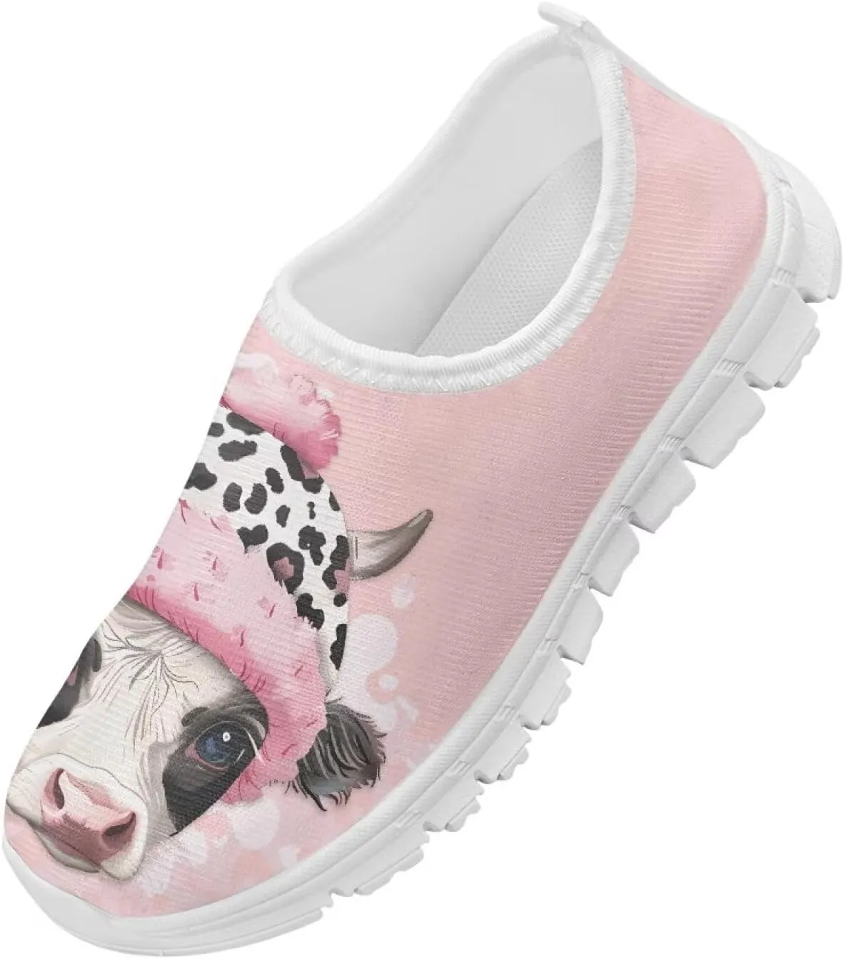 Boys Girls Slip Ons Flat Lightweight Sneakers Walking Casual Loafers Comfortable Art Painted Travel Outdoor Shoes for Big Kids US Size 11-15