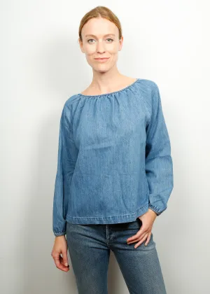 BR Sallie Blouse in Blue Beach