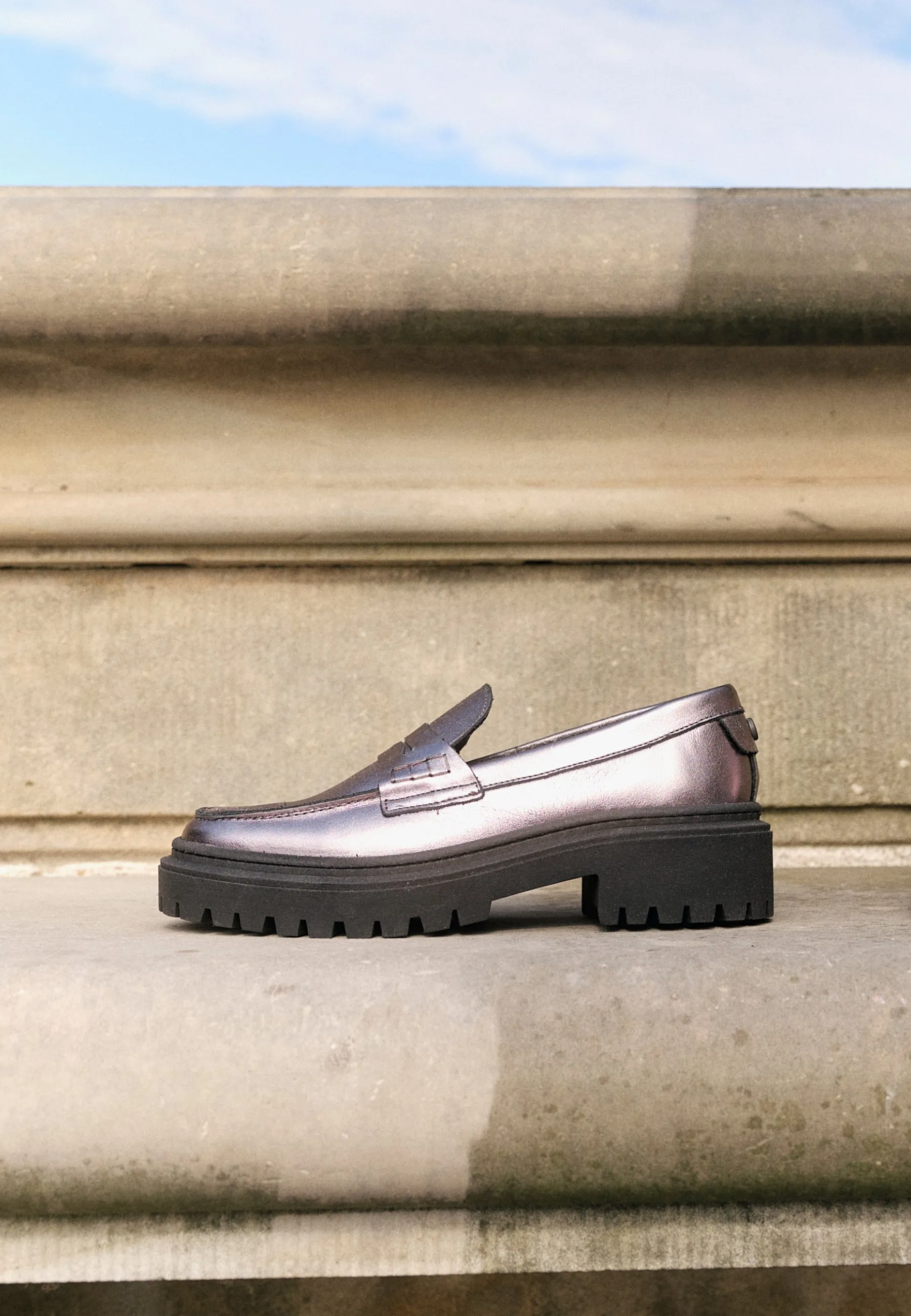 CASLEA LOAFER - Grey Metallic