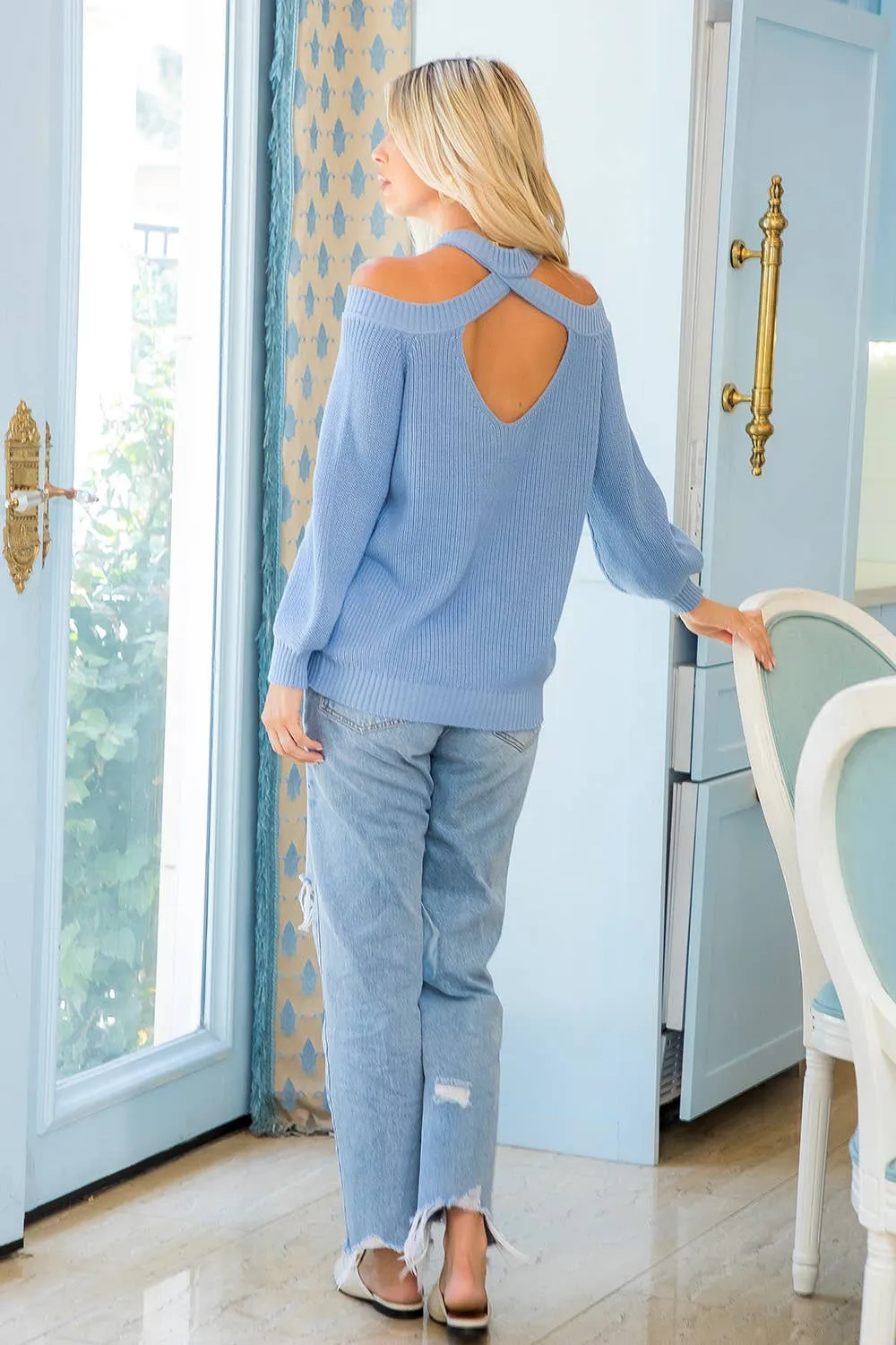 Cold Shoulder Sweater