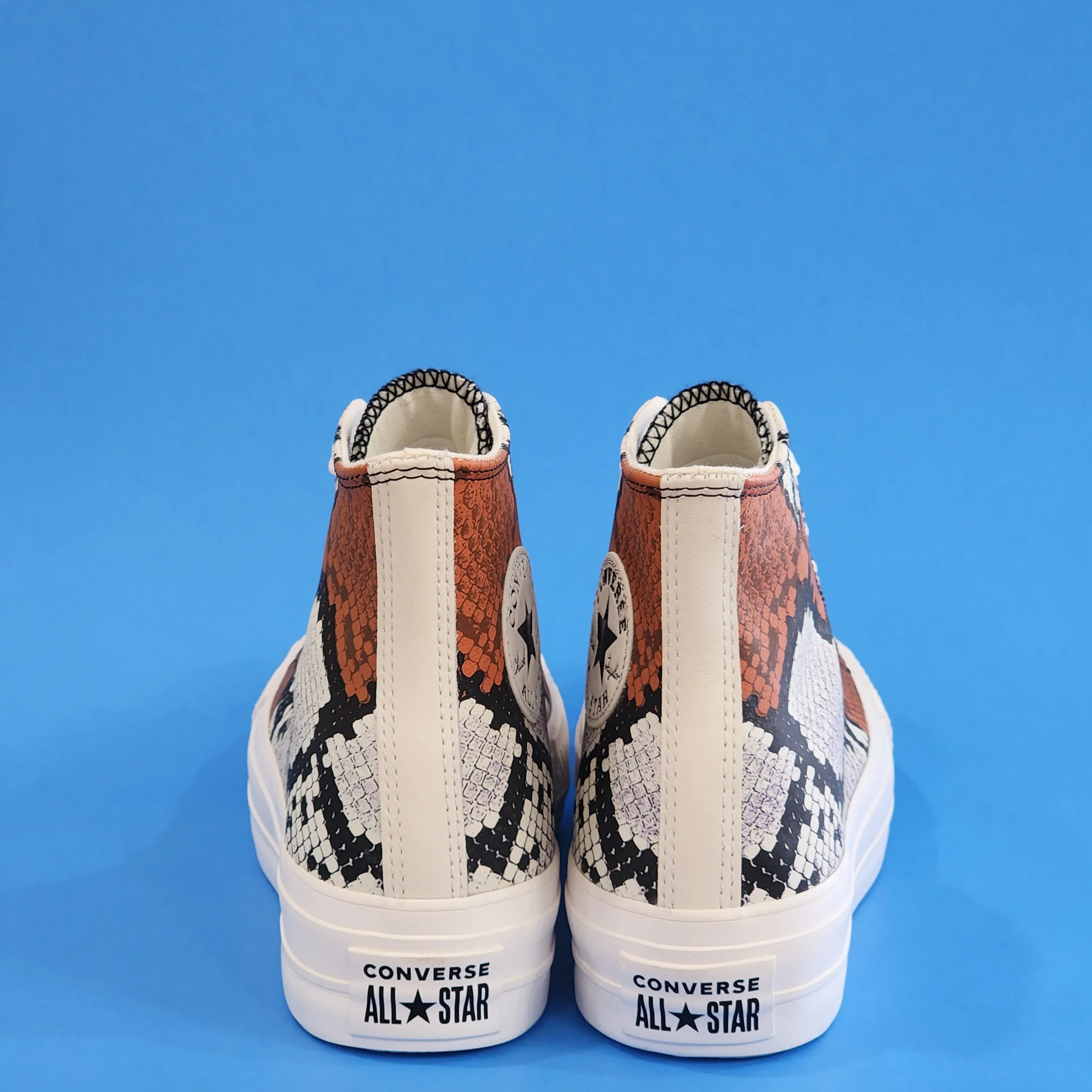 Converse CTAS Hi Authentic Glam Snakeskin Women's Platform Sneakers 573082C NWT