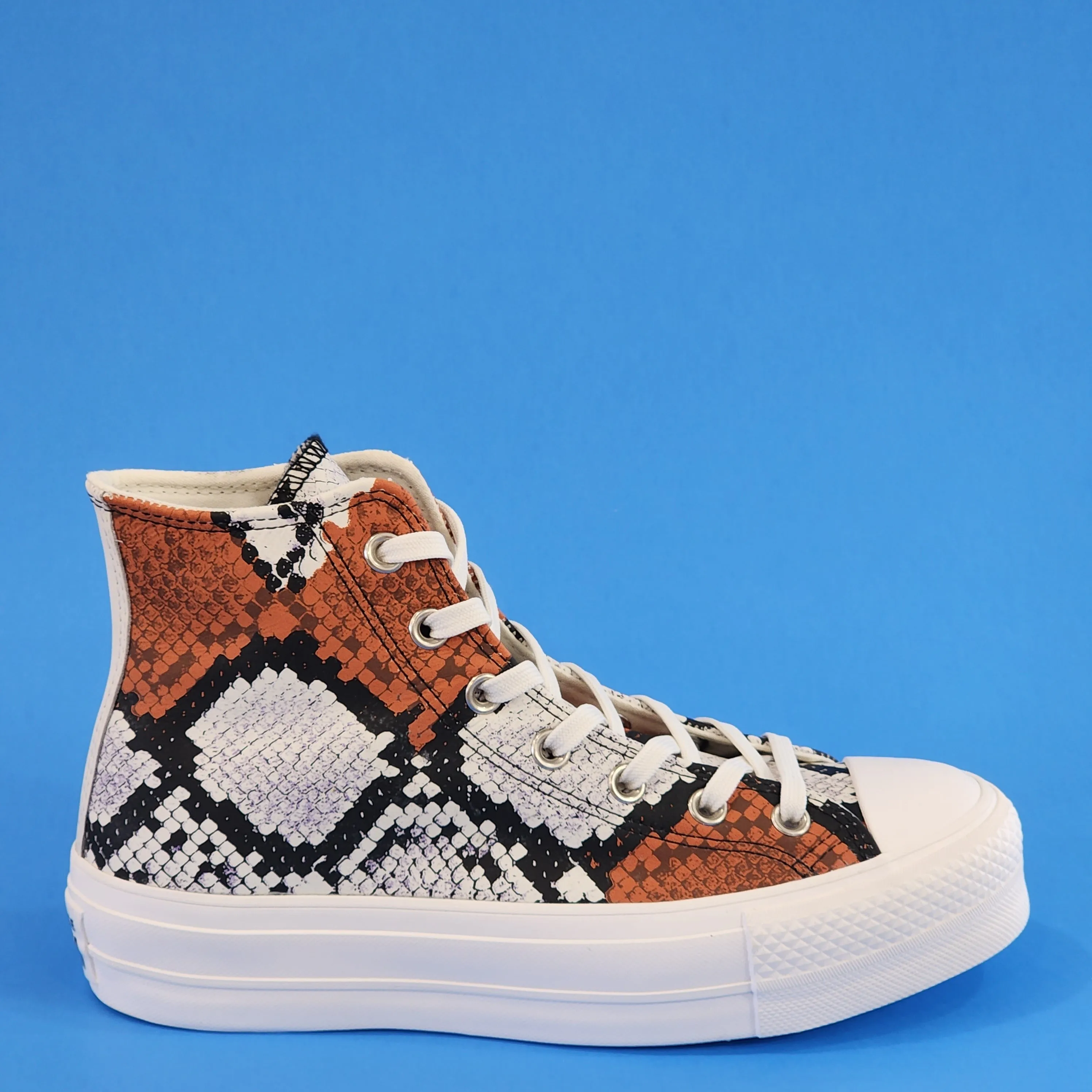Converse CTAS Hi Authentic Glam Snakeskin Women's Platform Sneakers 573082C NWT