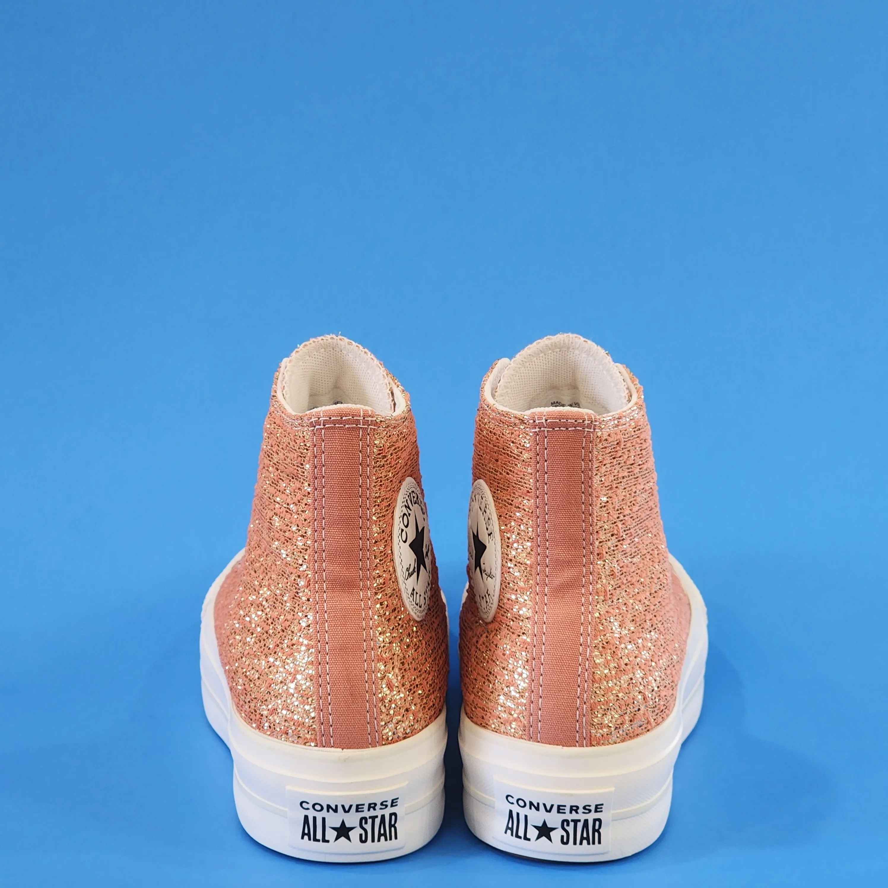 Converse CTAS Hi Lift Metallic Shimmer Women's Platform Sneakers 570984C NWT