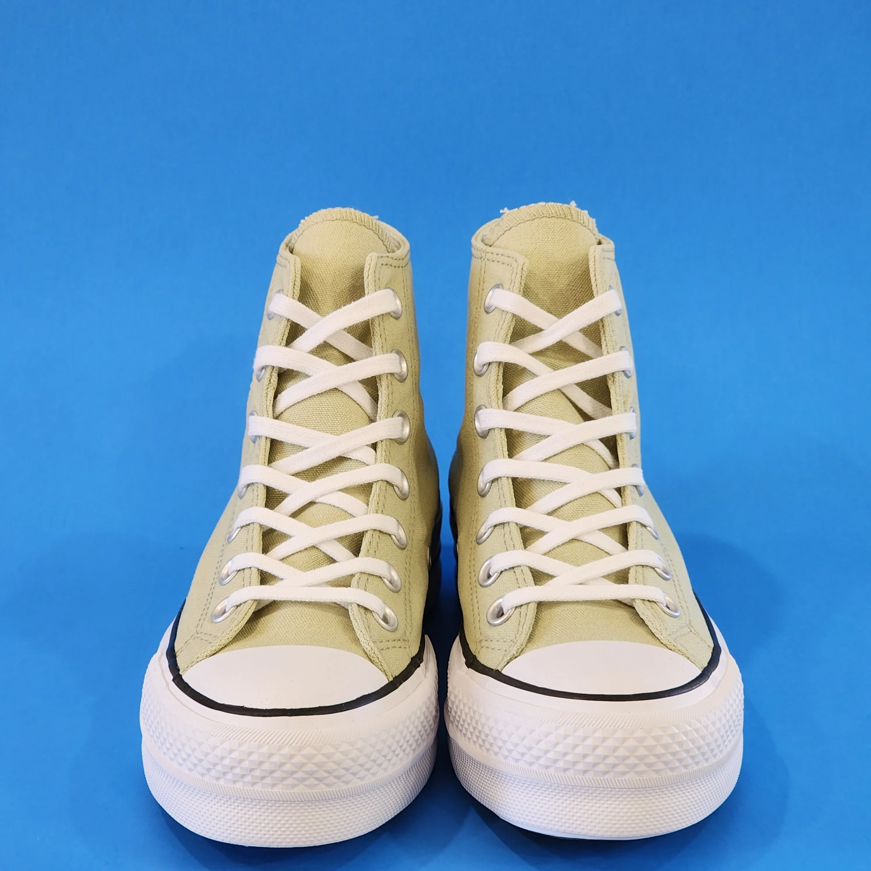 Converse CTAS Hi Lift Seasonal Color 'Olive Aura' Platform Sneakers A03386C NWT