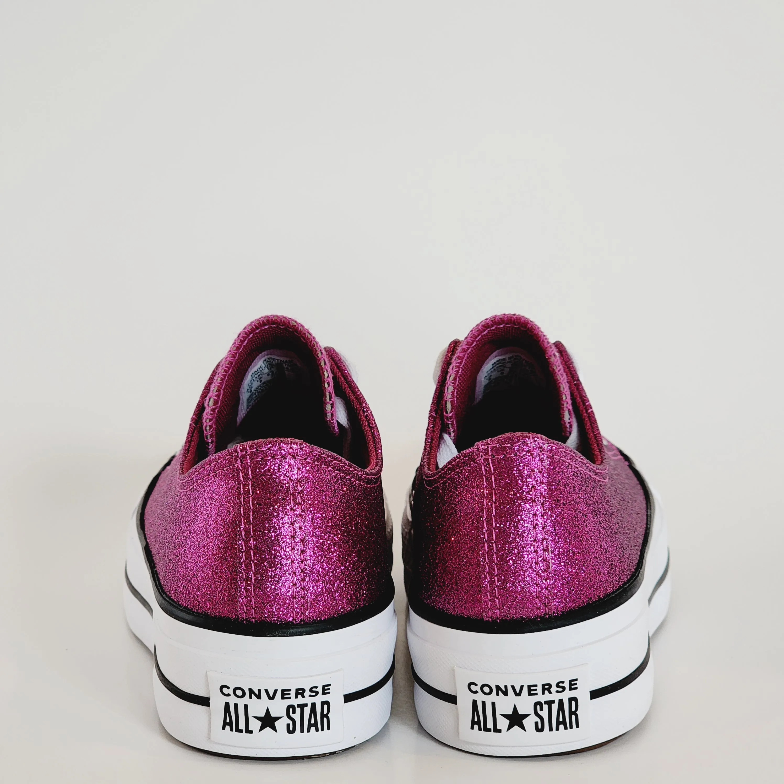 Converse CTAS Lift Ox Sparkle Legend Berry Women's Platform Sneakers A05438C NWT