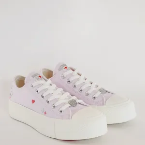 Converse CTAS Lift Ox Y2K Heart Lilac Daze Canvas Platform Sneakers A09115C NWT
