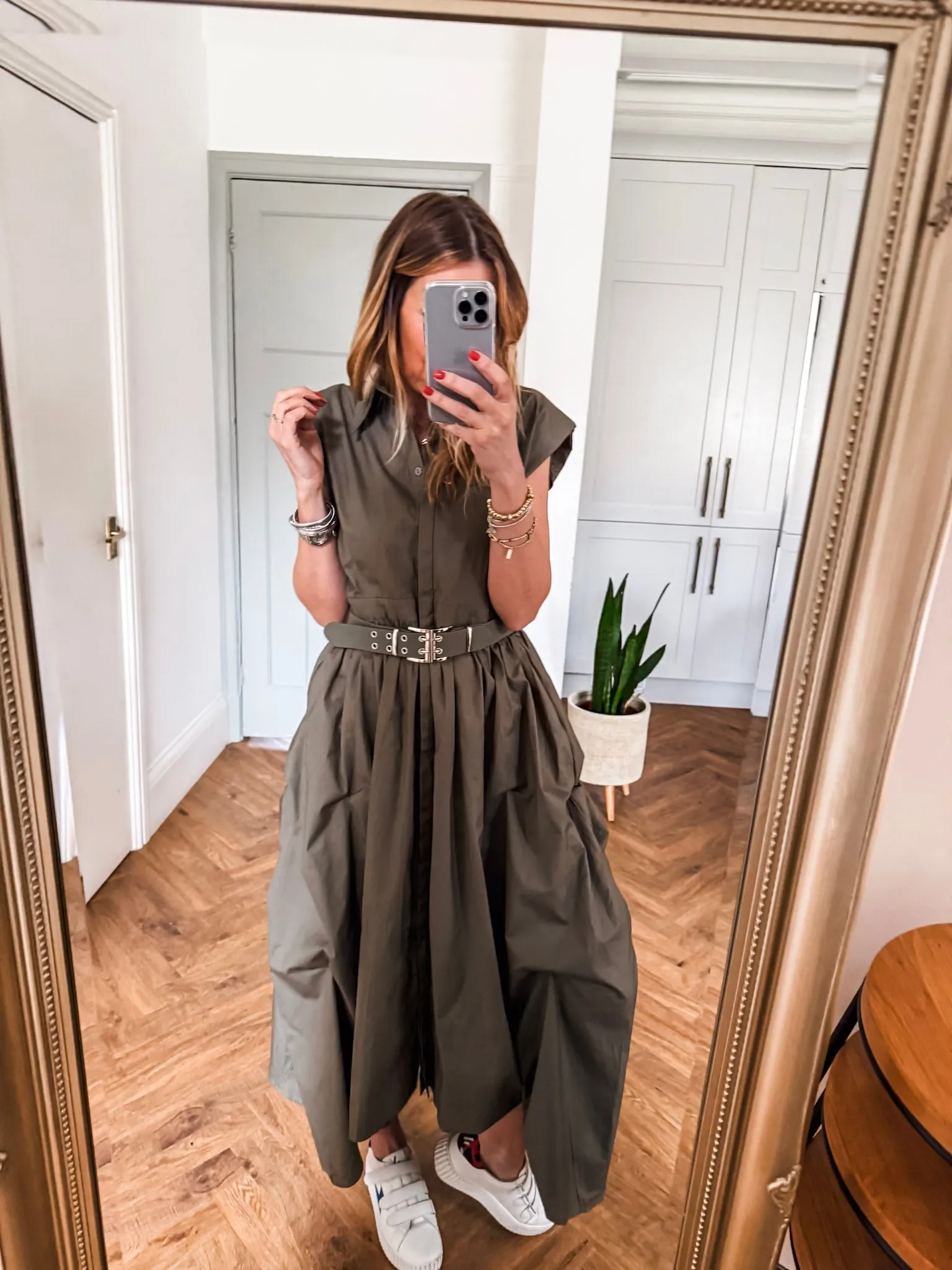 Cotton Belted Dress