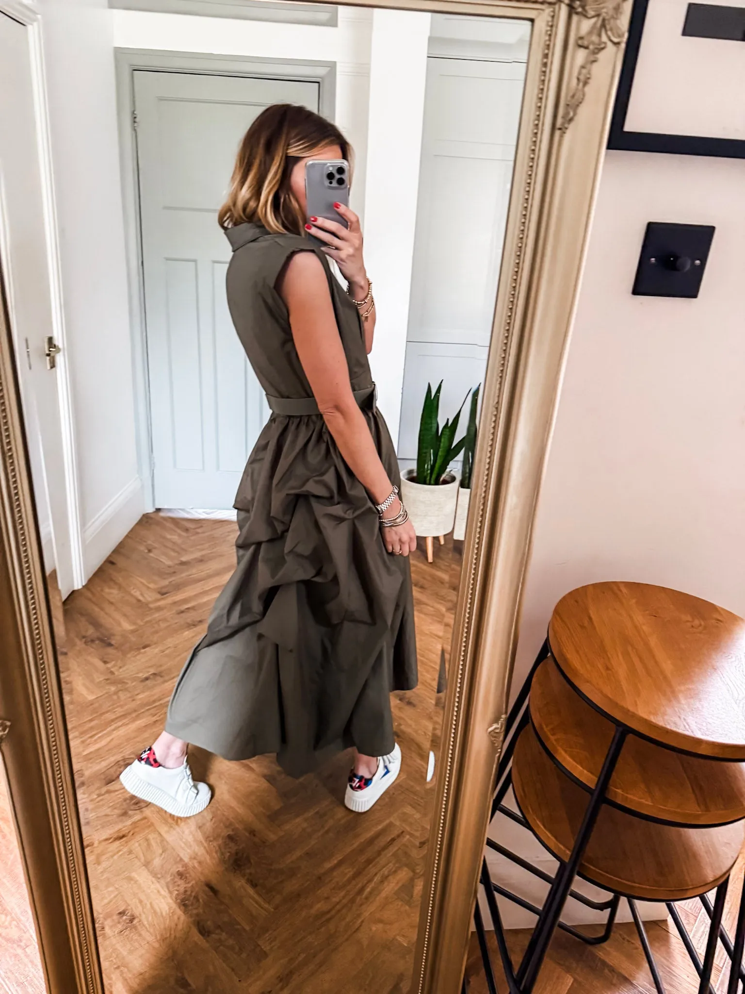 Cotton Belted Dress