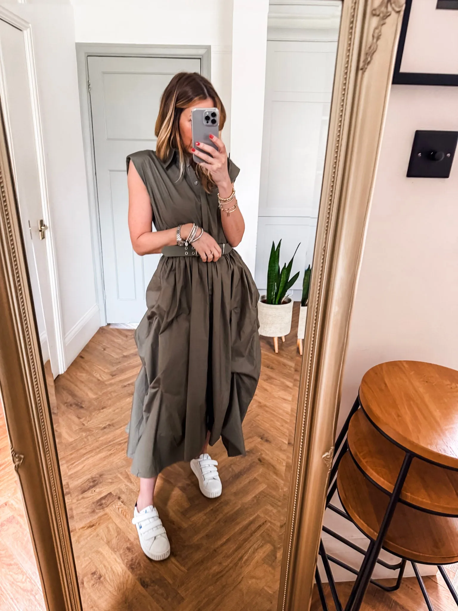 Cotton Belted Dress
