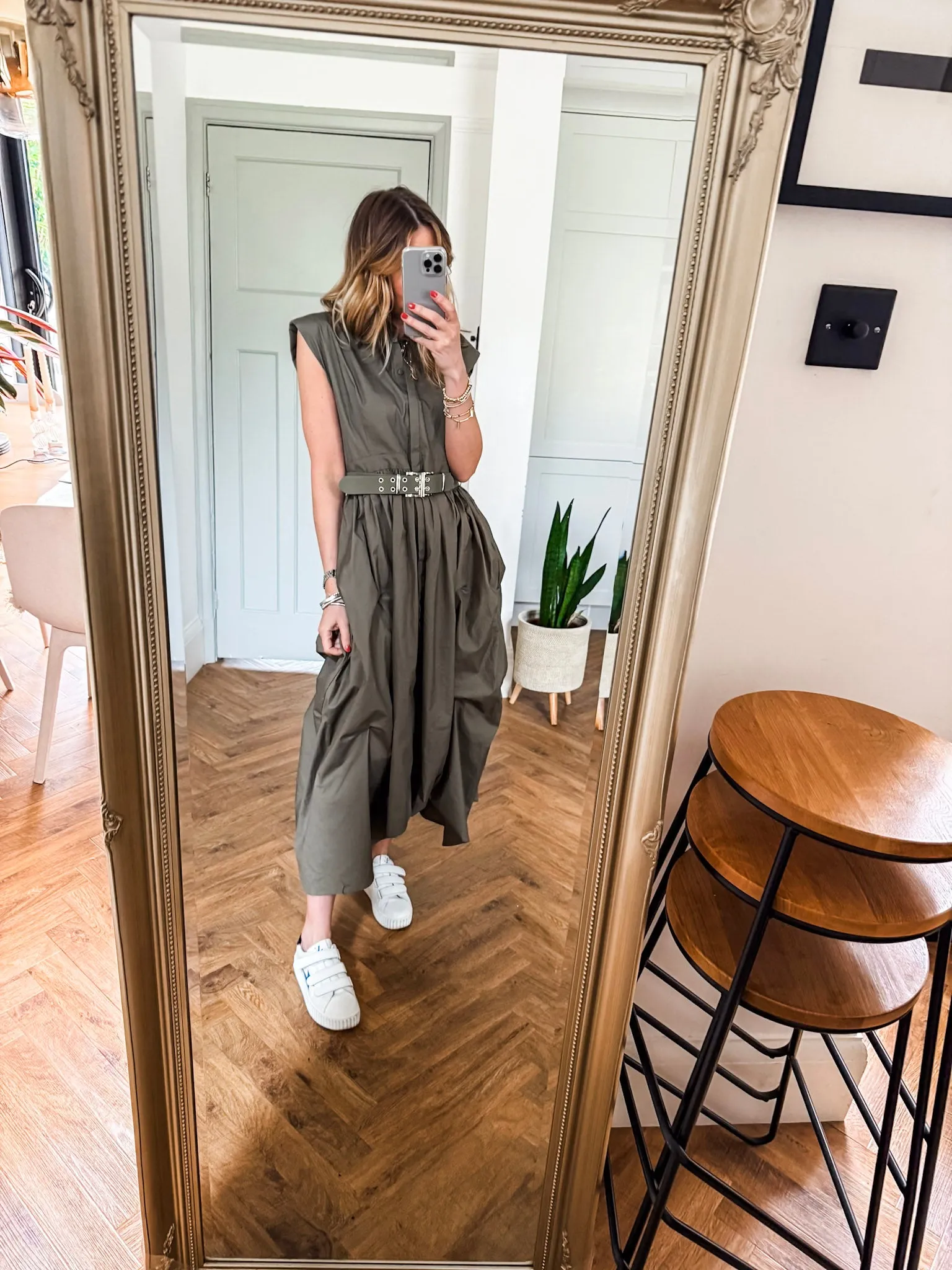 Cotton Belted Dress
