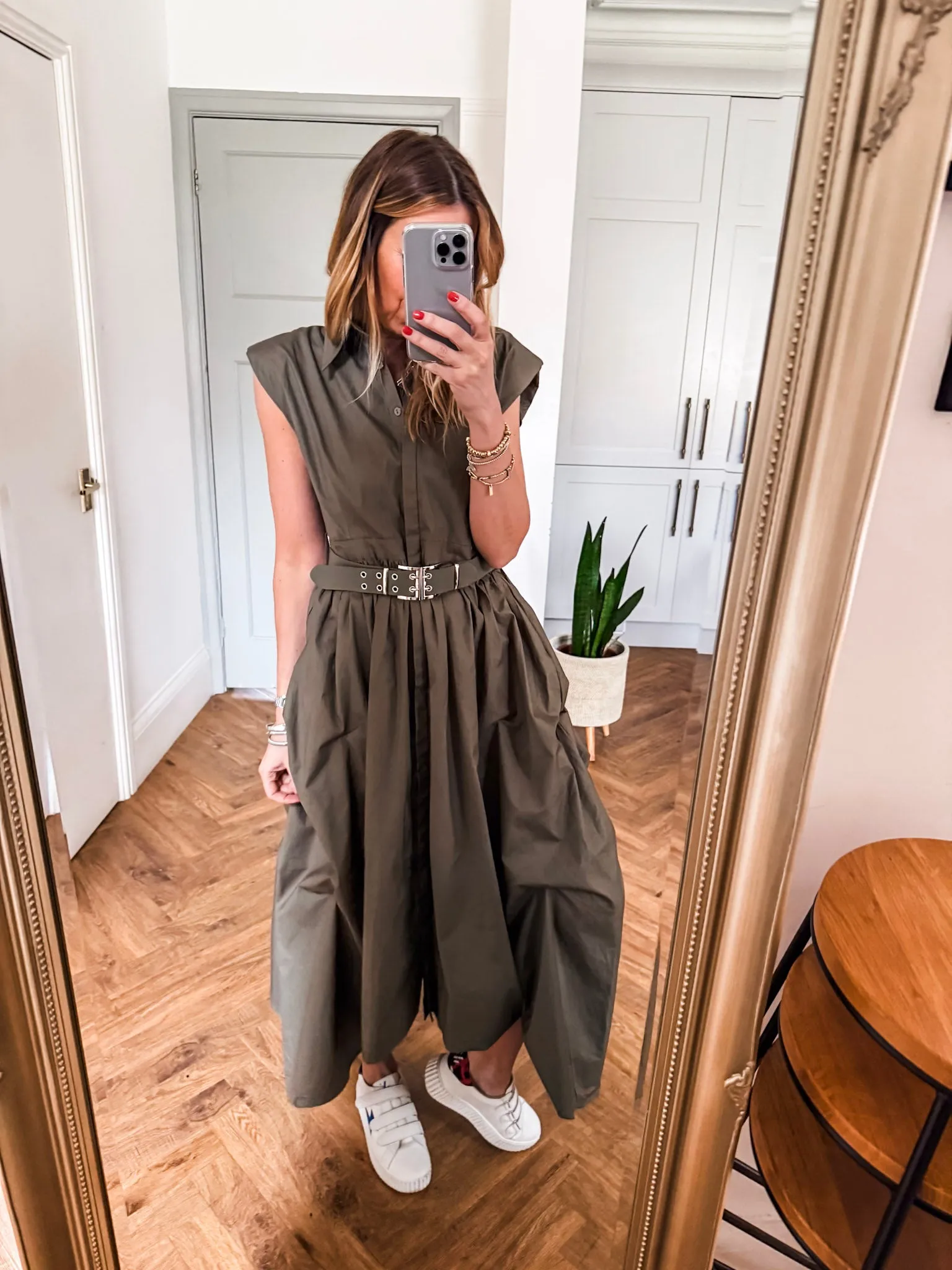 Cotton Belted Dress