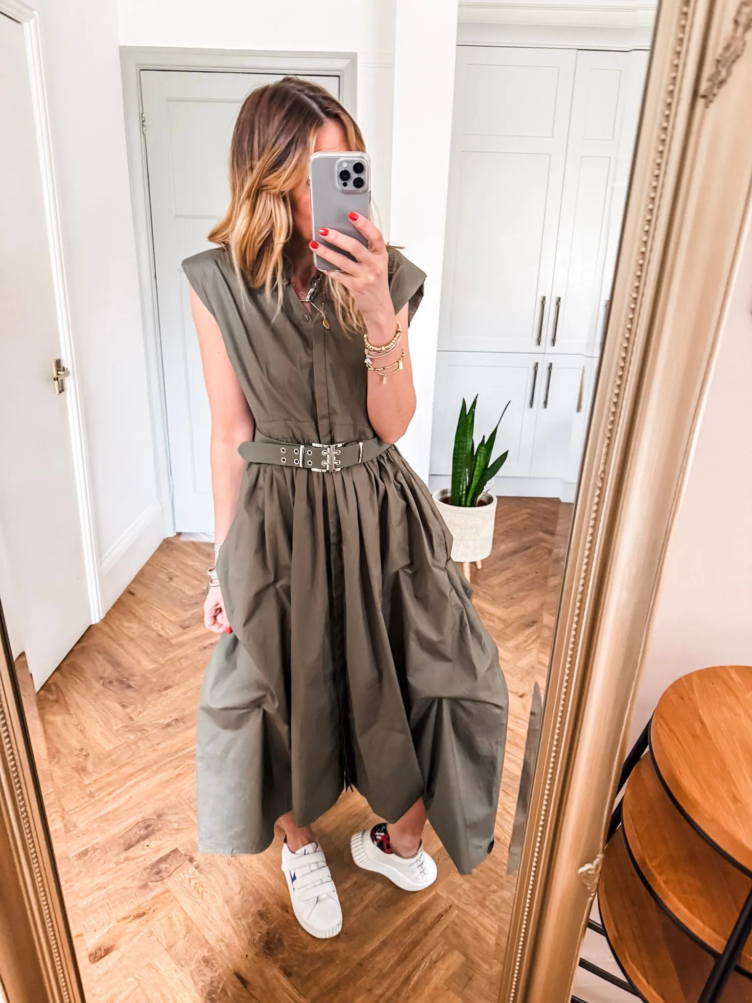 Cotton Belted Dress