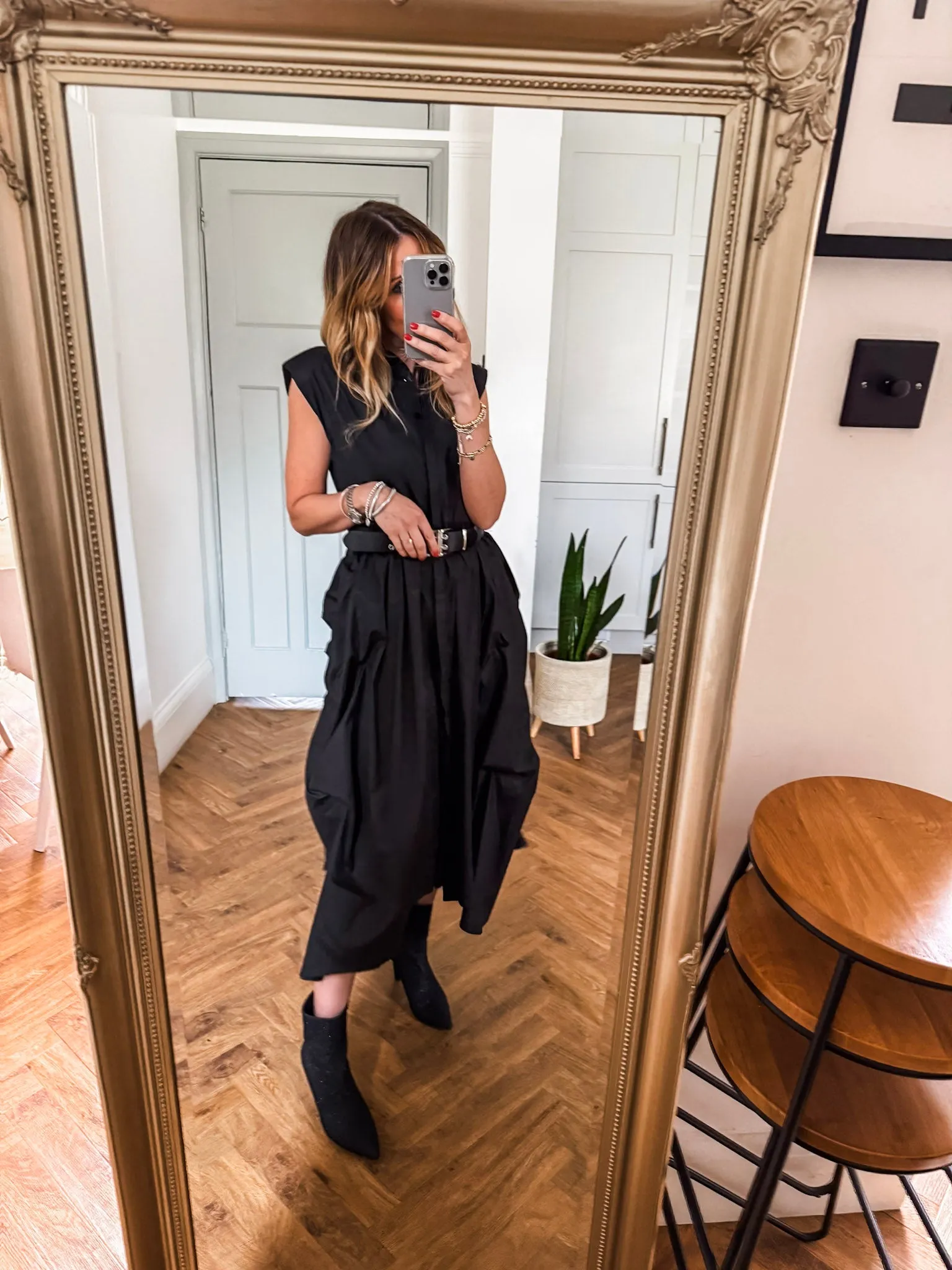 Cotton Belted Dress