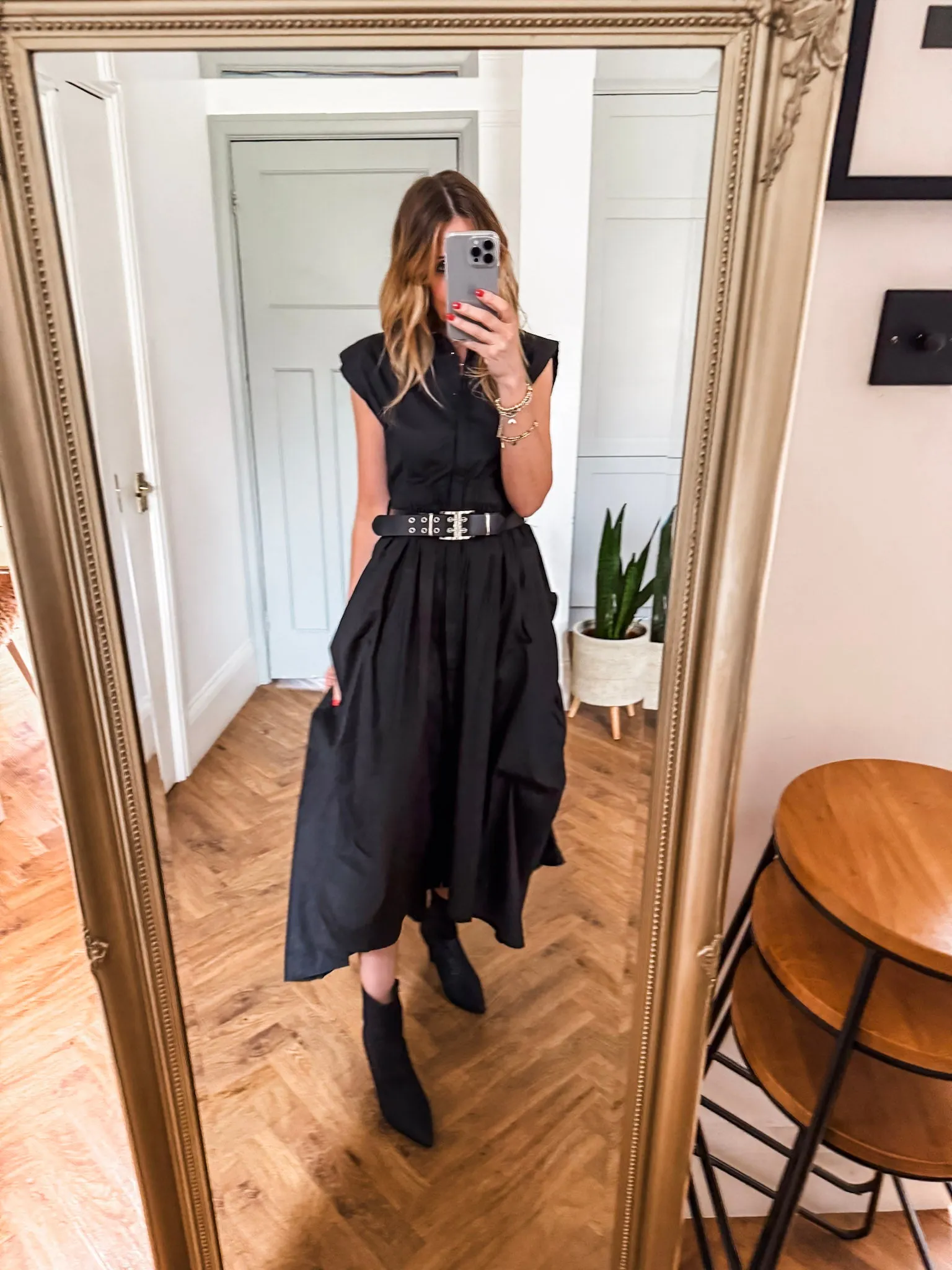 Cotton Belted Dress